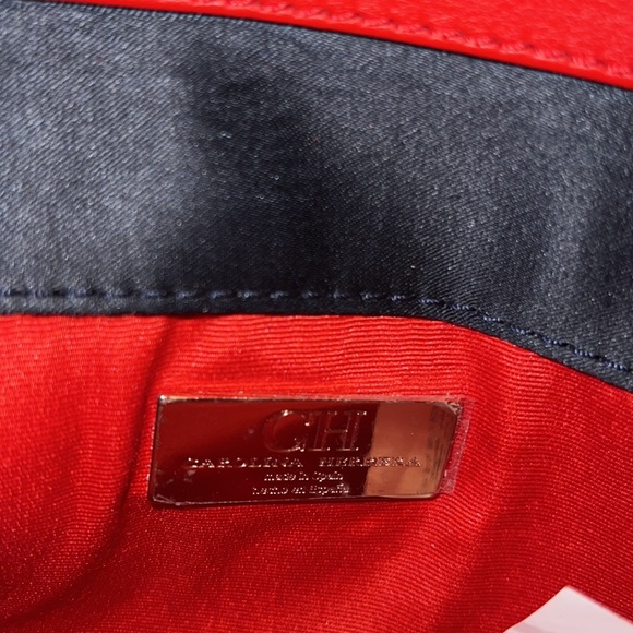 Authentic Carolina Herrera Satin Clutch with bag and tags. - Picture 3 of 5